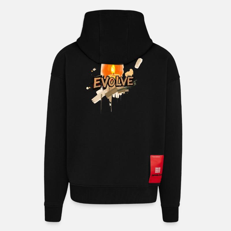 Weiterentwickeln - Zip Hoodie - made by SPREAD - SOLID BLACK