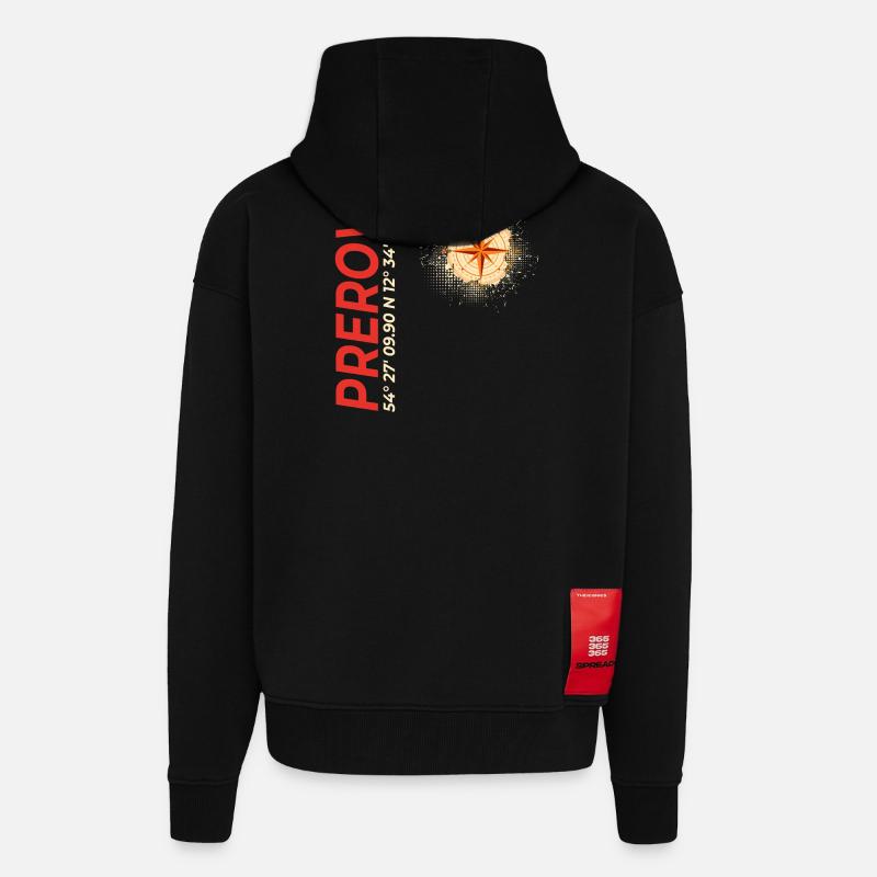Prerow - Zip Hoodie - made by SPREAD - SOLID BLACK