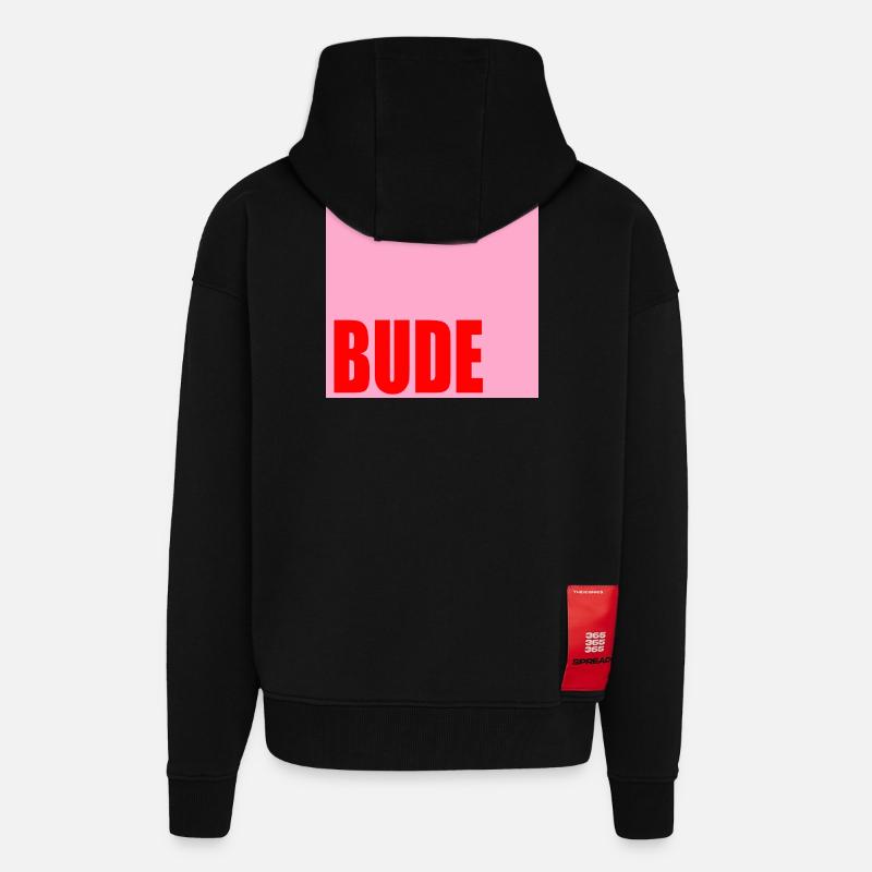 ZUHAUSE WOHNUNG BUDE - Zip Hoodie - made by SPREAD - SOLID BLACK