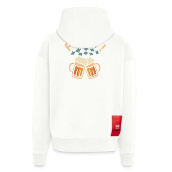 PROST! – Bierkrüge mit Schaum im bayerischen Stil - Zip Hoodie - made by SPREAD - SOLID BLACK - Hinten