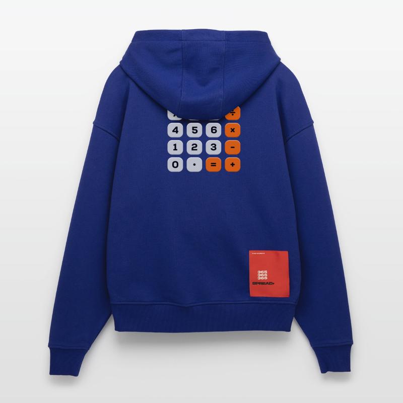 Number Day Minimalist Calculator Numerical Pattern Zip Hoodie - made by SPREAD