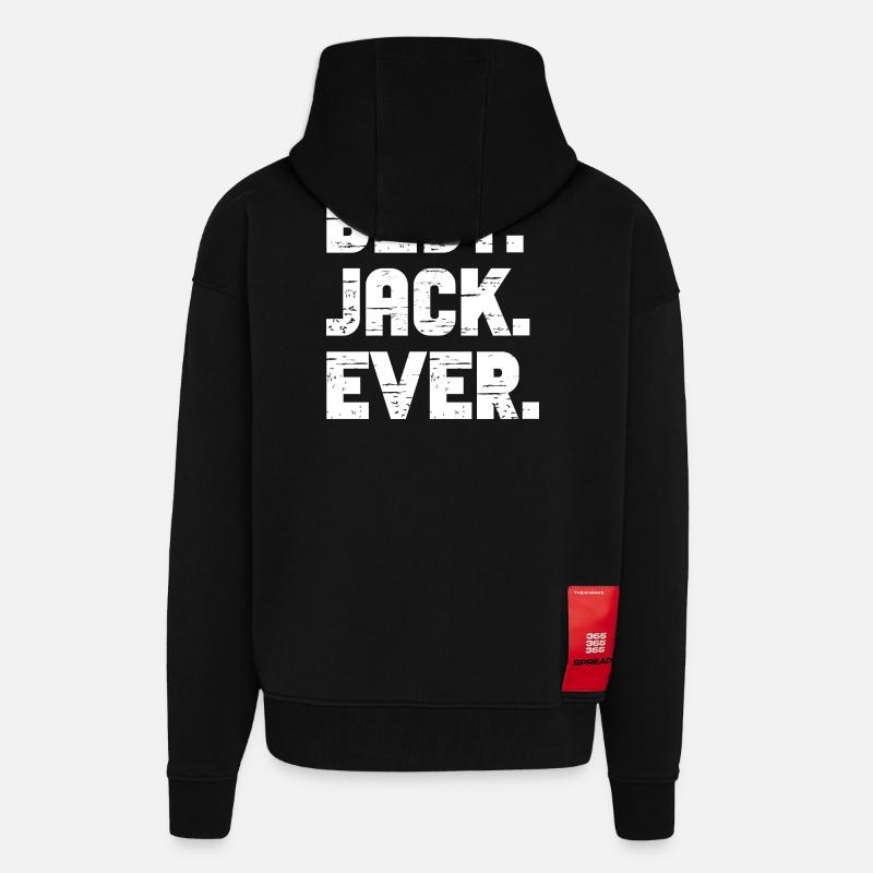 Best Jack Ever Geschenk Spruch - Zip Hoodie - made by SPREAD - SOLID BLACK