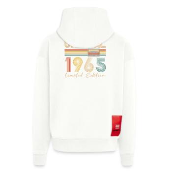 60th birthday 60 years original 1965 - Zip Hoodie - made by SPREAD - SOLID BLACK - Back