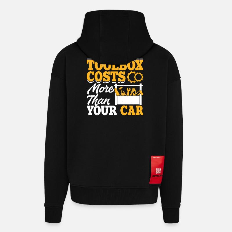 Mechanic Mechatronics Technician Screwdriver Gift - Zip Hoodie - made by SPREAD - SOLID BLACK
