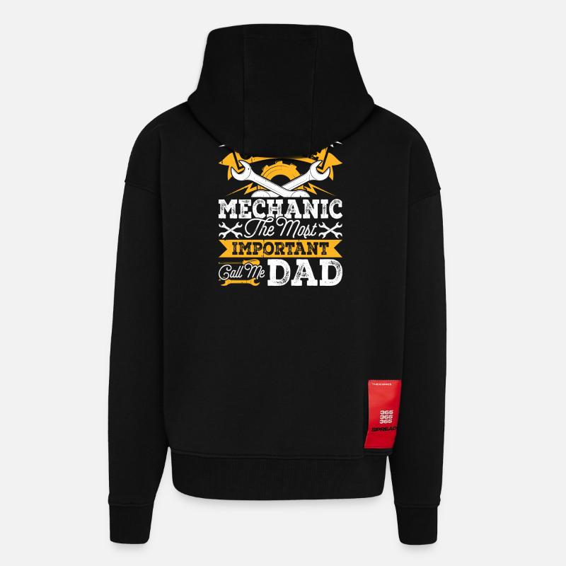 Mechaniker Mechatroniker Schrauber Geschenk - Zip Hoodie - made by SPREAD - SOLID BLACK