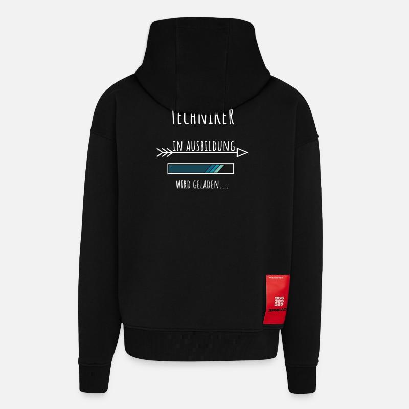 Process Engineer Studies Profession Training - Zip Hoodie - made by SPREAD - SOLID BLACK