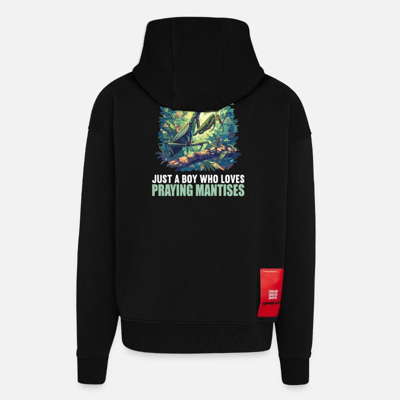 Gottesanbeterinnen Gottesanbeterin - Zip Hoodie - made by SPREAD - SOLID BLACK