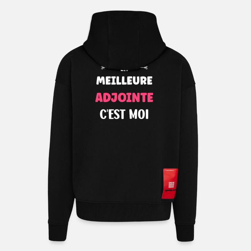 Assistent - Zip Hoodie - made by SPREAD - SOLID BLACK