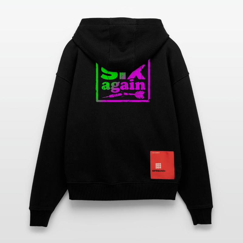 Maillot ou coupe de fléchettes 26 points manqué Veste à capuche bio épaisse oversize fabriqué en UE