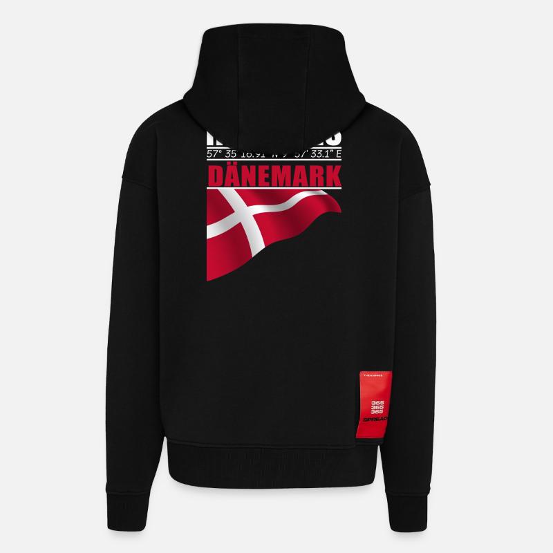 Hirthals - Zip Hoodie - made by SPREAD - SOLID BLACK