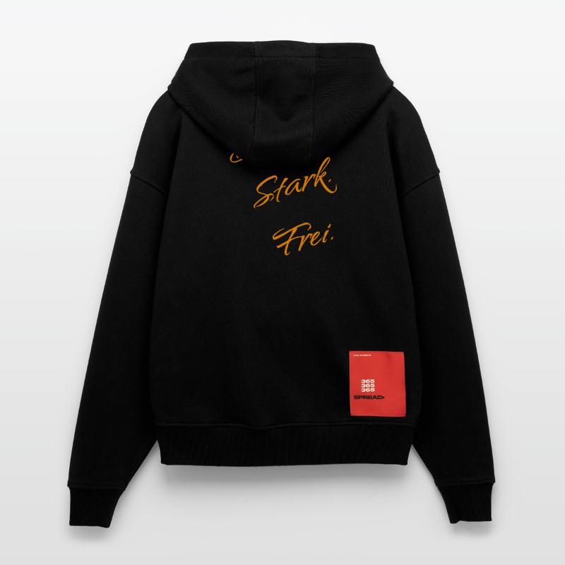 Bewusst. Stark. Frei. – Mindset Statement Zip Hoodie - made by SPREAD