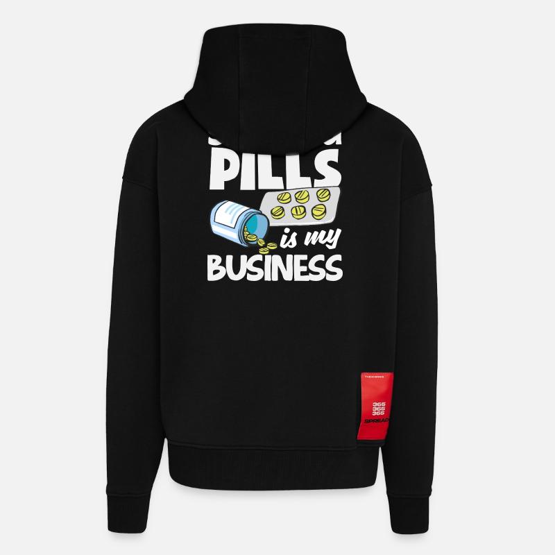Apotheker Pharmazeutisch-technischer - Zip Hoodie - made by SPREAD - SOLID BLACK