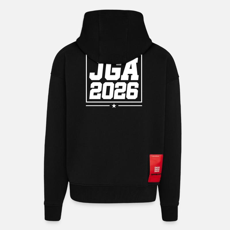 Jga 2026 Junggesellenabschied - Zip Hoodie - made by SPREAD - SOLID BLACK