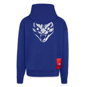 Serpent - Veste à capuche bio épaisse oversize fabriqué en UE - Iconic Blue - Dos