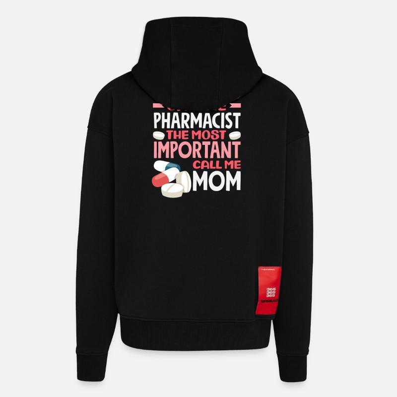 Apothekerin Mama Pharmazietechnikerin Mutter - Zip Hoodie - made by SPREAD - SOLID BLACK