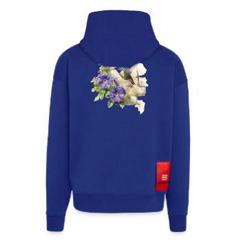 Colibri - Veste à capuche bio épaisse oversize fabriqué en UE - Iconic Blue - Dos