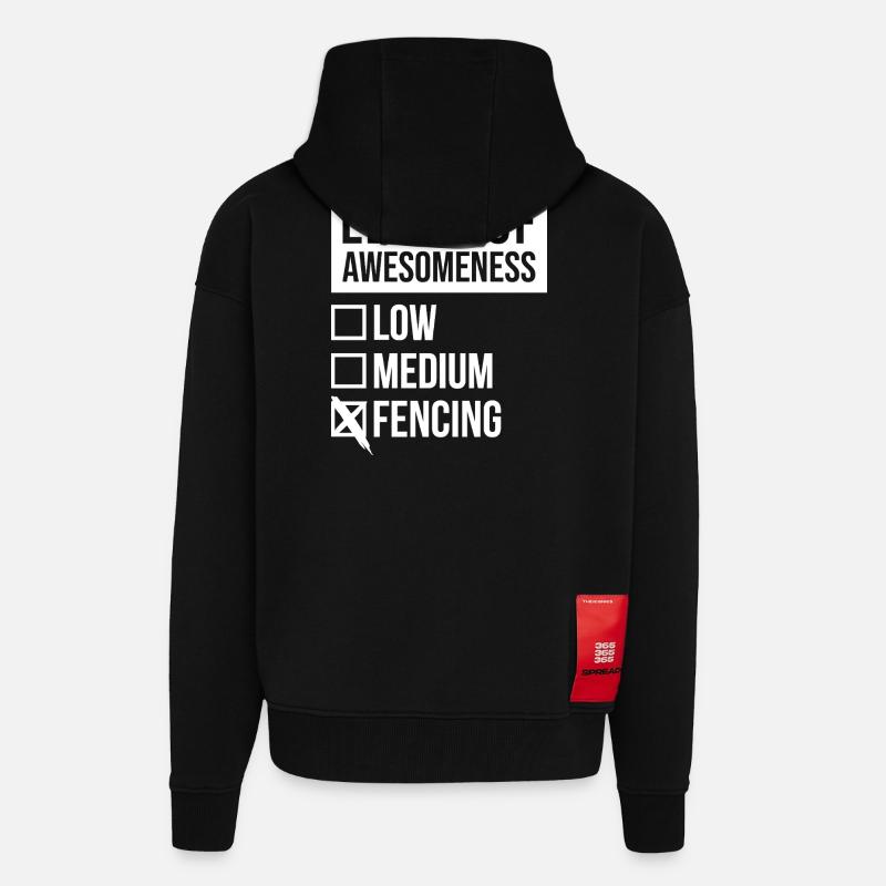 Fechten - Zip Hoodie - made by SPREAD - SOLID BLACK