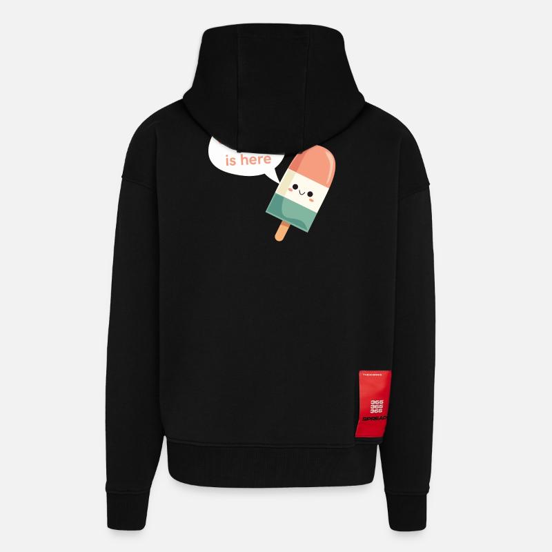 Der Sommer ist da - Zip Hoodie - made by SPREAD - SOLID BLACK
