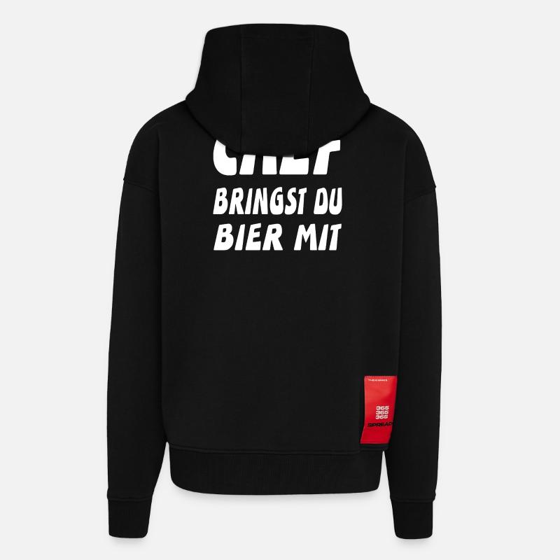 Chef - Zip Hoodie - made by SPREAD - SOLID BLACK