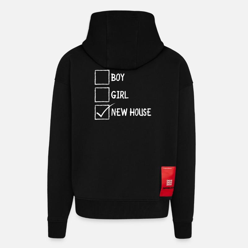 Neues Haus-Checkbox-Meme - Zip Hoodie - made by SPREAD - SOLID BLACK