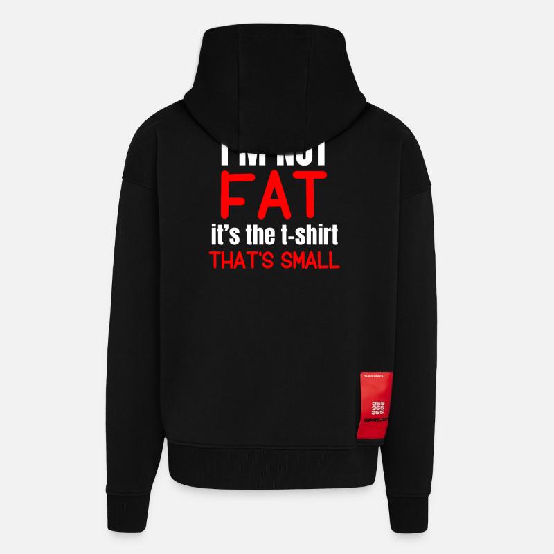 Pas Gros Petit Haut - Veste à capuche bio épaisse oversize fabriqué en UE - SOLID BLACK