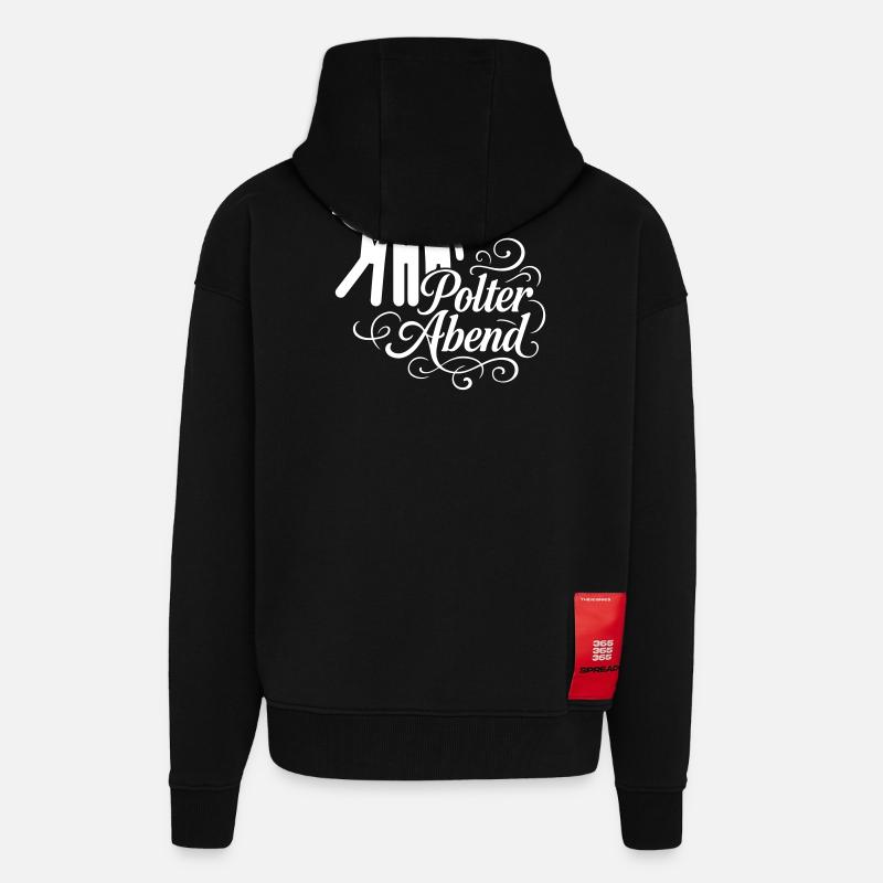 Polterabend Junggesellenabschied - Zip Hoodie - made by SPREAD - SOLID BLACK