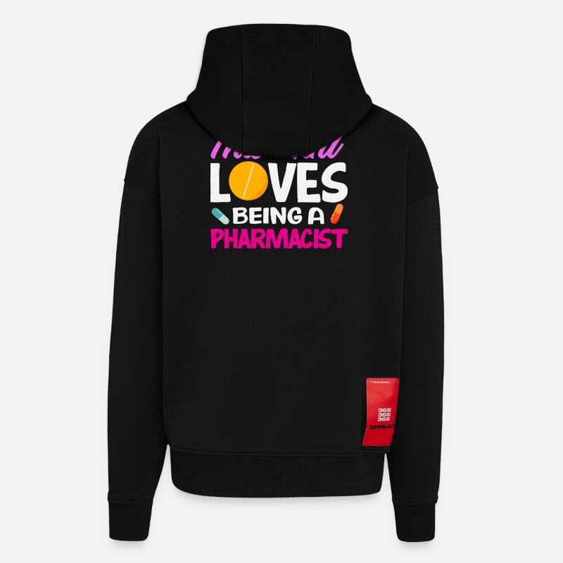 Apotheker Pharmazeutisch-technischer - Zip Hoodie - made by SPREAD - SOLID BLACK