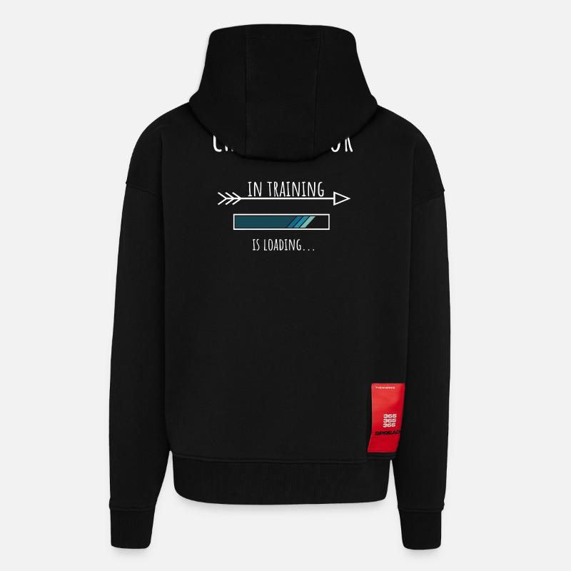 Gift Profession Training Chiropractor - Zip Hoodie - made by SPREAD - SOLID BLACK