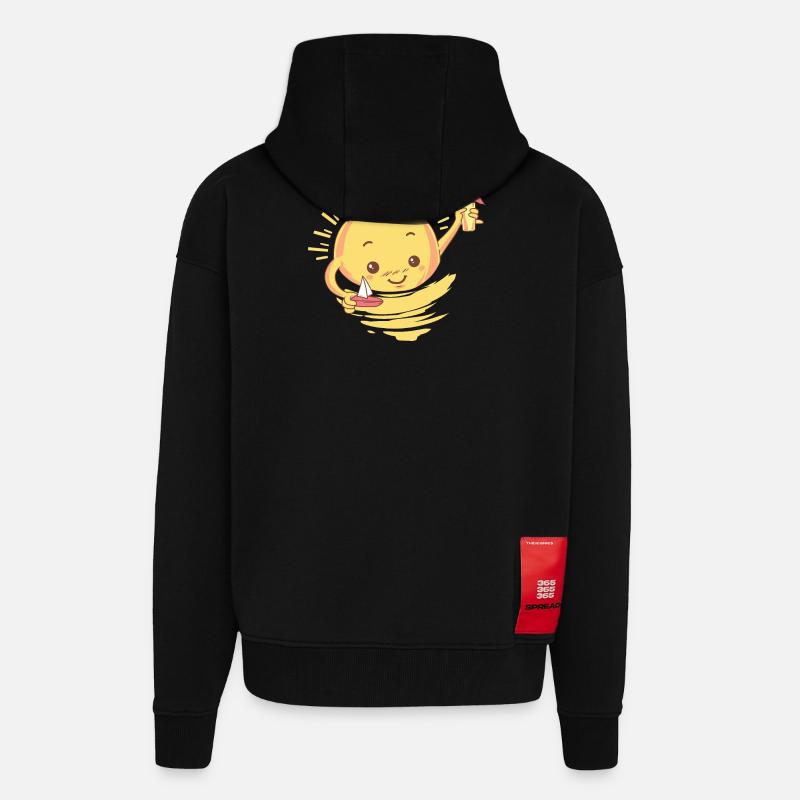 Sommer Cocktail Geschenk - Zip Hoodie - made by SPREAD - SOLID BLACK