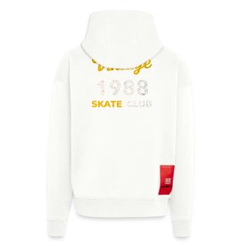 Vintage 1988 Skate Club Retro Geburtsjahr Geschenk - Zip Hoodie - made by SPREAD - SOLID BLACK - Hinten