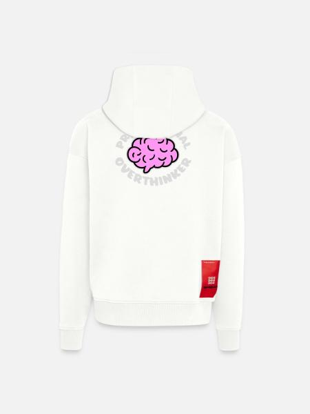 Professional Overthinker Funny Brooding Anxiety Logo - Zip Hoodie - made by SPREAD -