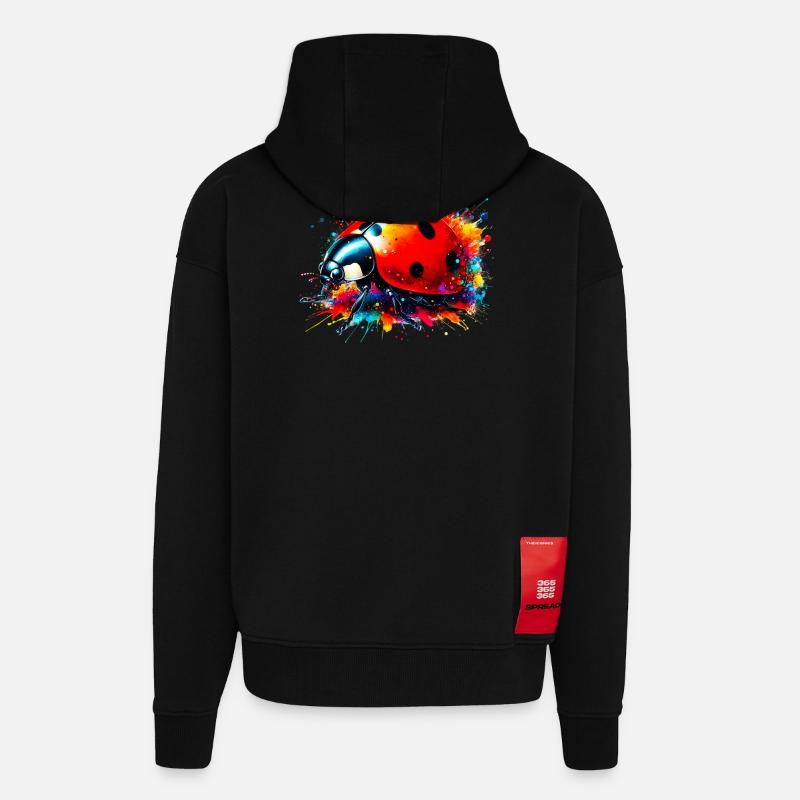 Marienkäfer - Zip Hoodie - made by SPREAD - SOLID BLACK