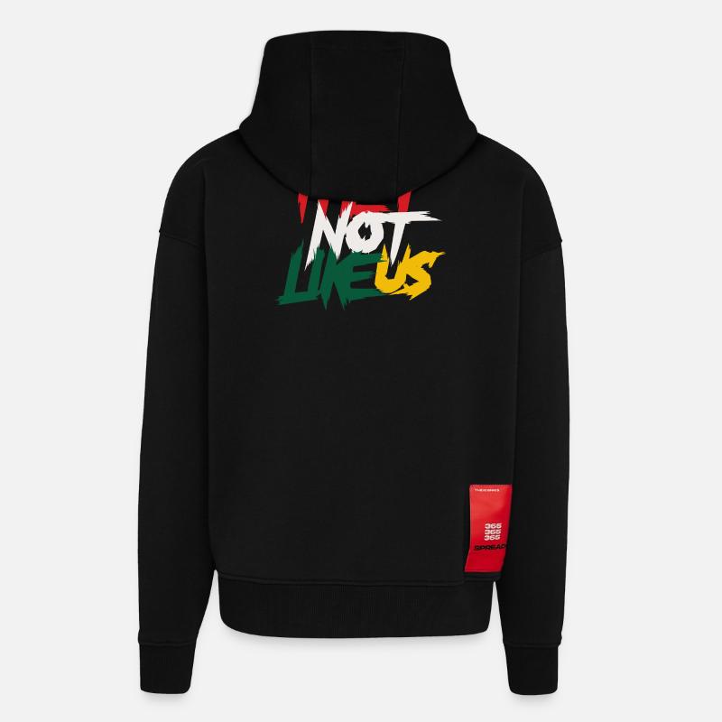 Bold Identity Statement - Zip Hoodie - made by SPREAD - SOLID BLACK