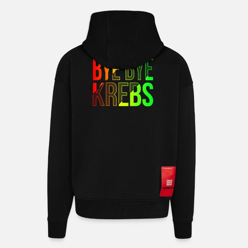 Bye Bye Kreps Regenbogen Design - Zip Hoodie - made by SPREAD - SOLID BLACK