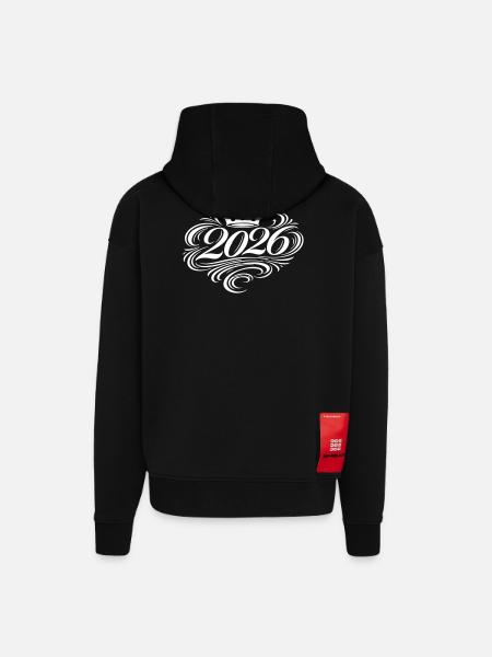 2026 Noble - Zip Hoodie - made by SPREAD - SOLID BLACK