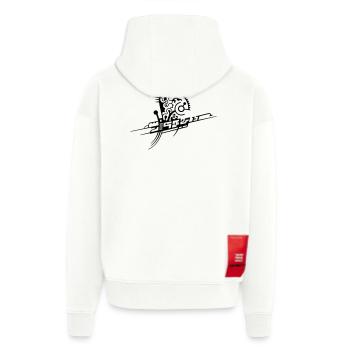 T Shard09 - Zip Hoodie - made by SPREAD - SOLID BLACK - Back