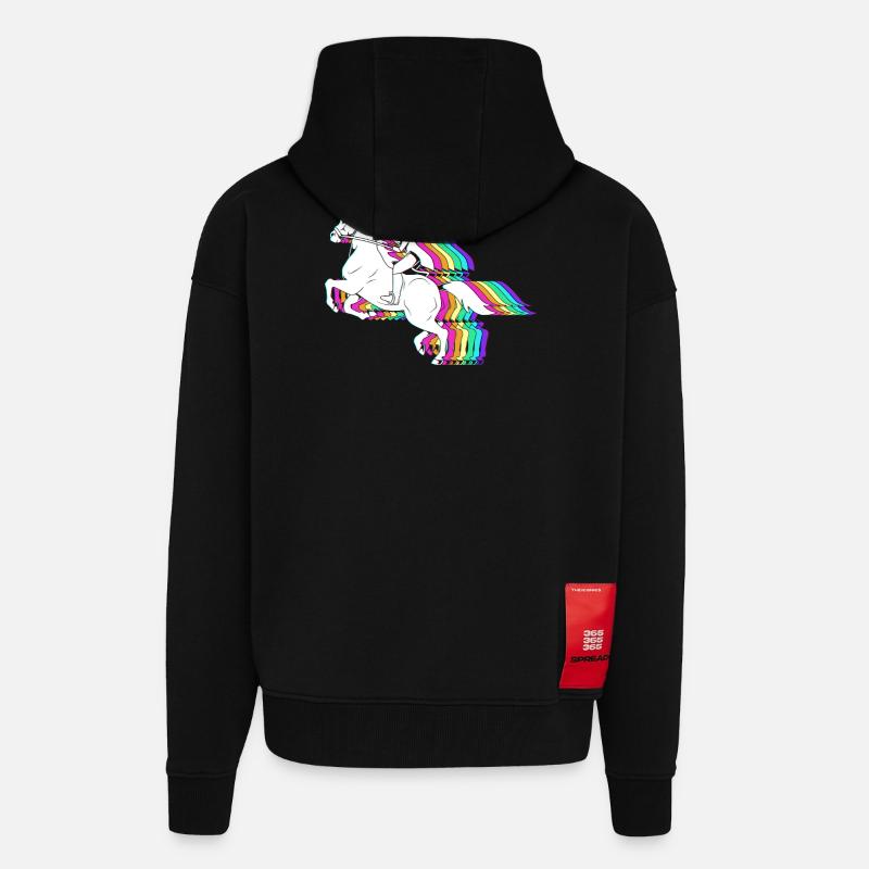 Pferderennen - Zip Hoodie - made by SPREAD - SOLID BLACK