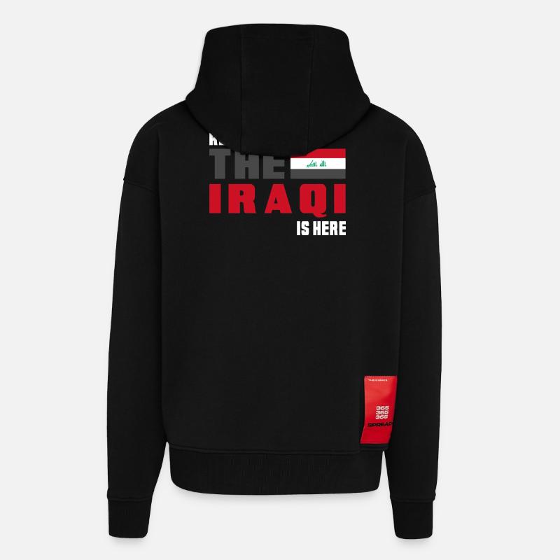Keep Calm Irak Flaggen Design - Zip Hoodie - made by SPREAD - SOLID BLACK