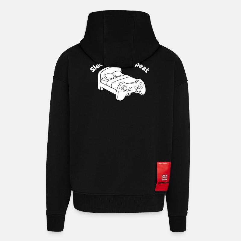 Gaming Bett Controller Design - Zip Hoodie - made by SPREAD - SOLID BLACK