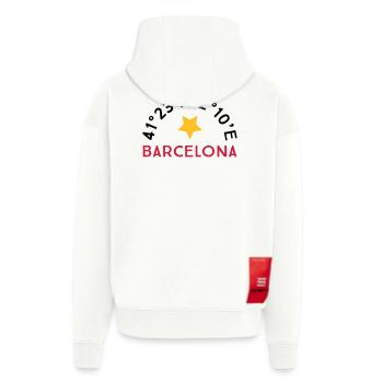 Barcelona - Zip Hoodie - made by SPREAD - SOLID BLACK - Hinten