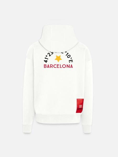 Barcelona - Zip Hoodie - made by SPREAD - SOLID BLACK