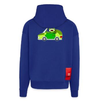 Frosch Auto - Zip Hoodie - made by SPREAD - Iconic Blue - Hinten