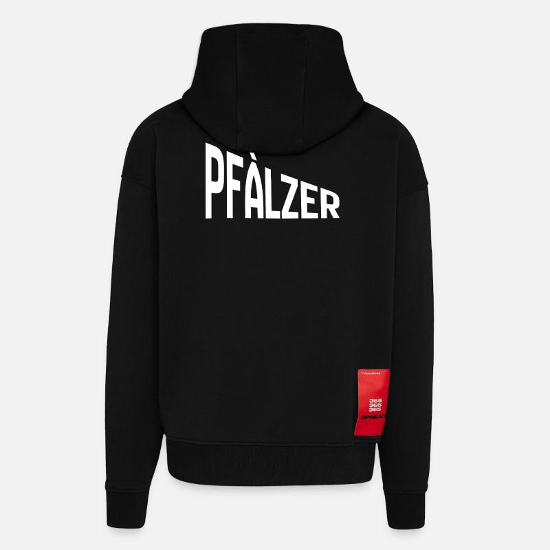 Pfälzer - Zip Hoodie - made by SPREAD - SOLID BLACK