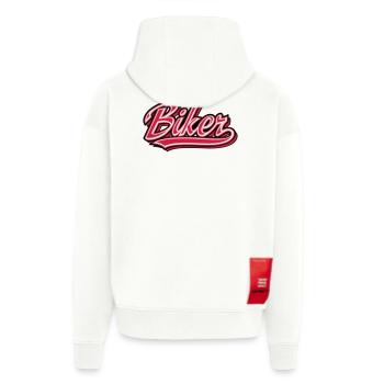 Biker - Zip Hoodie - made by SPREAD - SOLID BLACK - Hinten