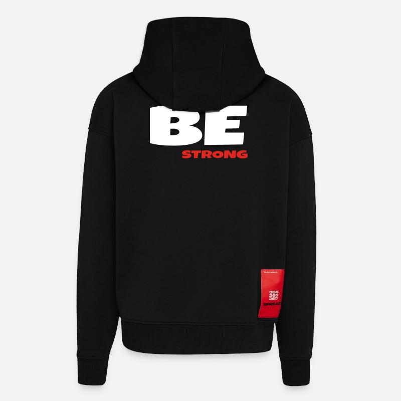 Sei stark - Zip Hoodie - made by SPREAD - SOLID BLACK
