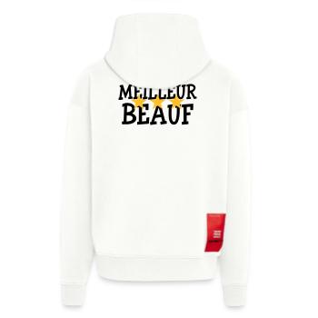 Meilleur Beauf - Veste à capuche bio épaisse oversize fabriqué en UE - SOLID BLACK - Dos