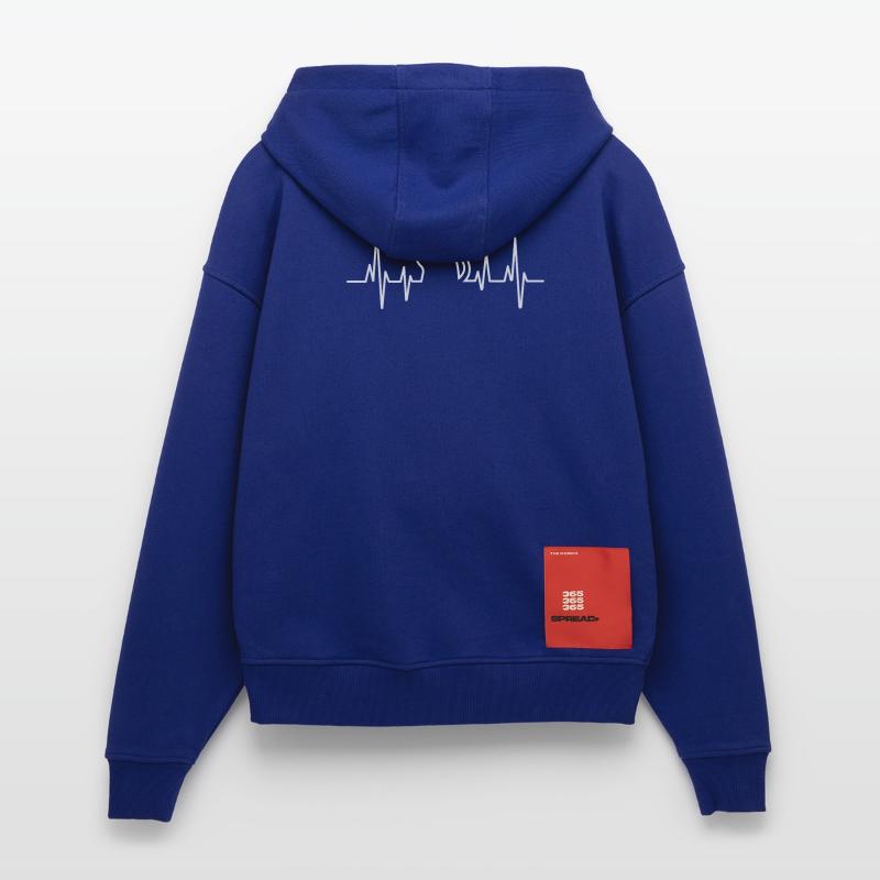 Conception de pull en forme de cœur de chat Veste à capuche bio épaisse oversize fabriqué en UE
