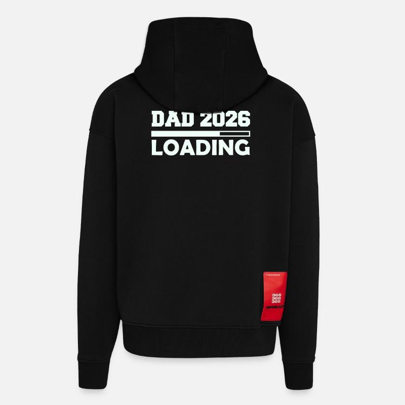 Papa 2026 lädt - Zip Hoodie - made by SPREAD - SOLID BLACK