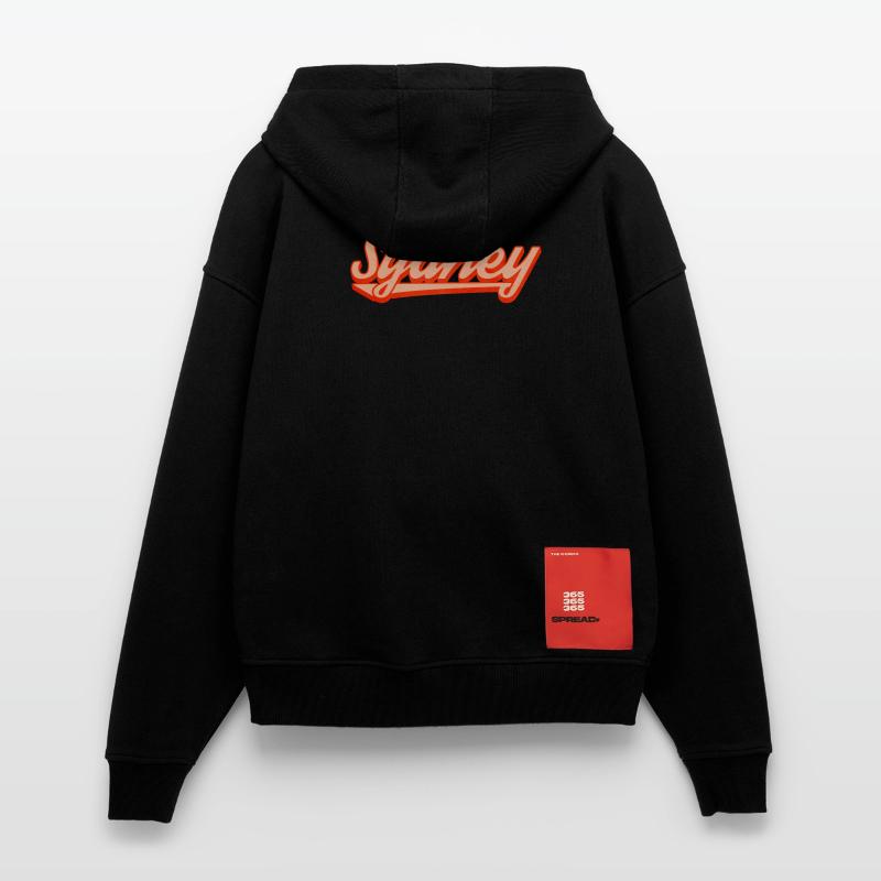 Sydney Retro Script Logo Zip Hoodie - made by SPREAD