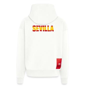 Sevilla Flagge Spanien - Zip Hoodie - made by SPREAD - SOLID BLACK - Hinten